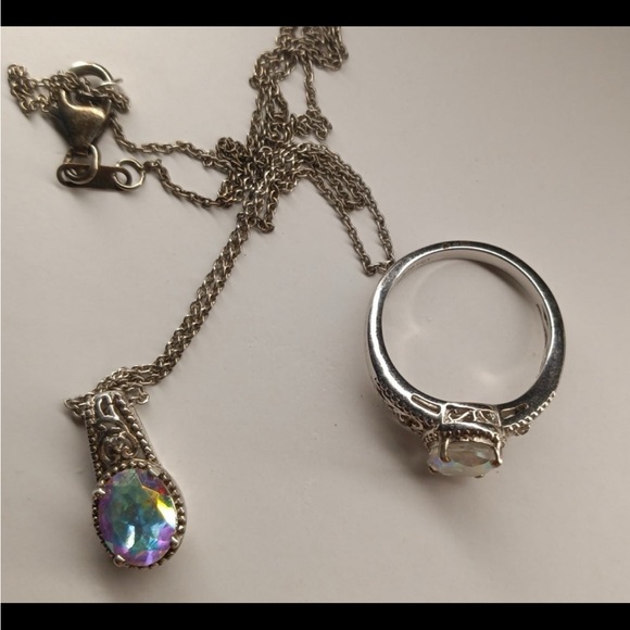 Mercury Mystic Topaz Platinum Matching Set - Picture 2 of 9
